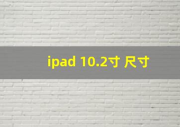 ipad 10.2寸 尺寸