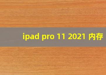 ipad pro 11 2021 内存