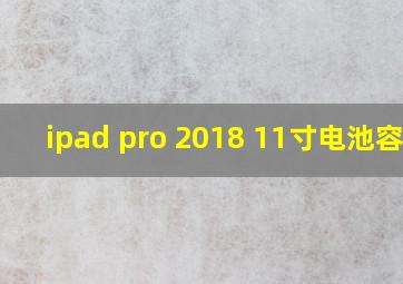 ipad pro 2018 11寸电池容量