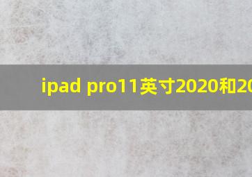 ipad pro11英寸2020和2021