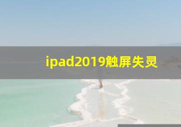 ipad2019触屏失灵