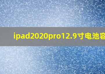 ipad2020pro12.9寸电池容量