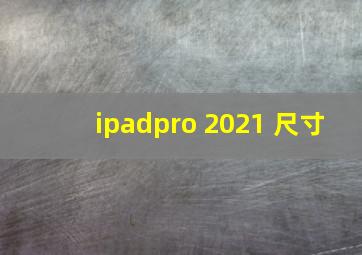 ipadpro 2021 尺寸