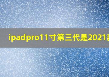 ipadpro11寸第三代是2021款吗