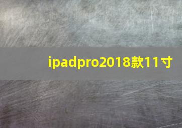 ipadpro2018款11寸