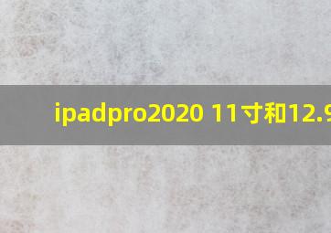 ipadpro2020 11寸和12.9寸