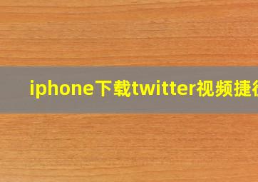 iphone下载twitter视频捷径