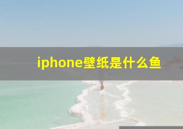 iphone壁纸是什么鱼