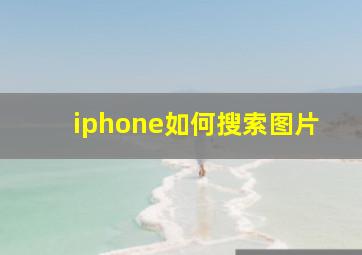 iphone如何搜索图片