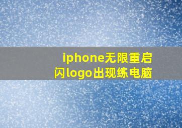 iphone无限重启闪logo出现练电脑