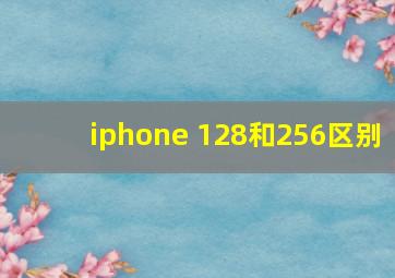 iphone 128和256区别