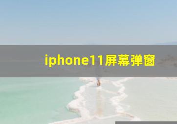 iphone11屏幕弹窗