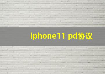 iphone11 pd协议