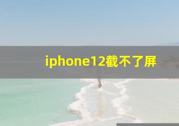 iphone12截不了屏