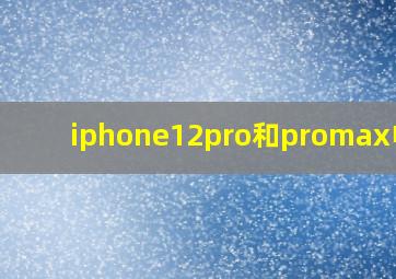 iphone12pro和promax电池