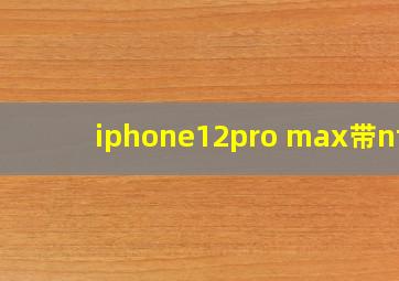 iphone12pro max带nfc