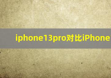 iphone13pro对比iPhone15pius