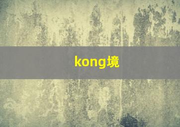 kong境