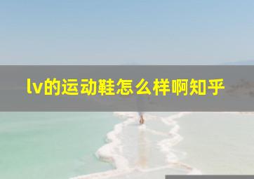 lv的运动鞋怎么样啊知乎