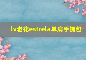 lv老花estrela单肩手提包