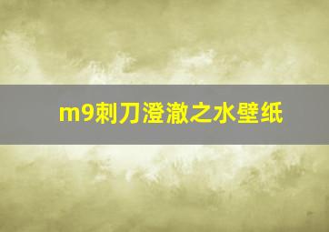 m9刺刀澄澈之水壁纸