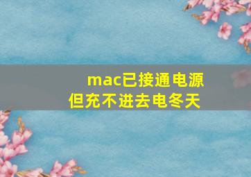 mac已接通电源但充不进去电冬天