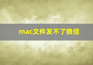 mac文件发不了微信