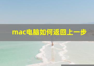 mac电脑如何返回上一步