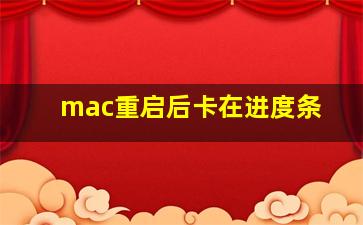 mac重启后卡在进度条