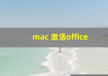 mac 激活office