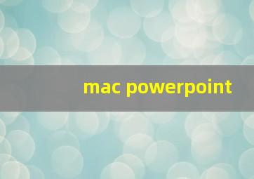 mac powerpoint