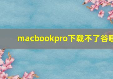 macbookpro下载不了谷歌