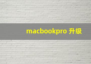 macbookpro 升级