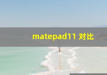 matepad11 对比