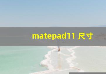 matepad11 尺寸