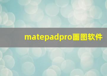 matepadpro画图软件