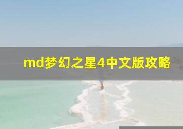 md梦幻之星4中文版攻略