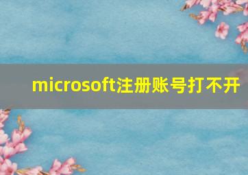 microsoft注册账号打不开