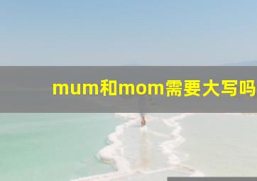 mum和mom需要大写吗