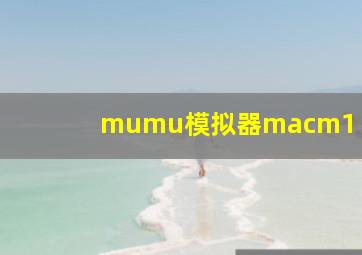 mumu模拟器macm1