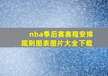 nba季后赛赛程安排规则图表图片大全下载