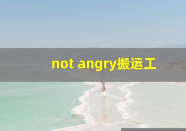 not angry搬运工