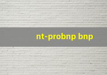 nt-probnp bnp