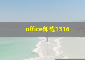 office卸载1316