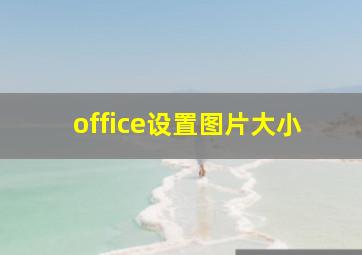 office设置图片大小