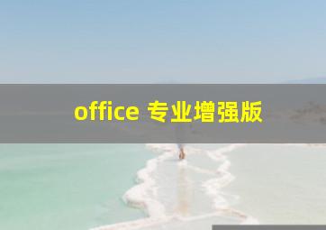 office 专业增强版