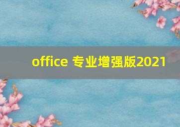 office 专业增强版2021