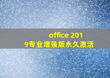 office 2019专业增强版永久激活