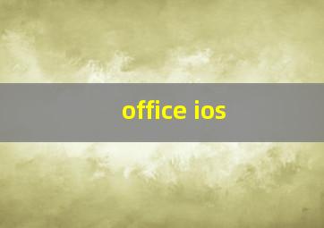 office ios