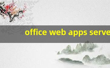 office web apps server